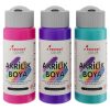 Mor-Fuşya-Turkuaz Akrilik Boya 3'lü Set 3x60ml