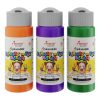Yeşil-Mor-Turuncu Parmak Boyası 3'lü Set 3x60ml