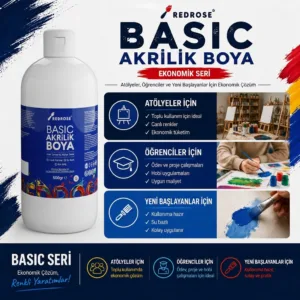 Alternative view of Ana Renkler Basic Akrilik Boya 6’lı Set 6x1000gr